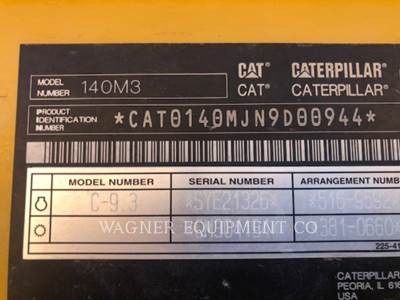 Caterpillar 140M3 Motor Grader