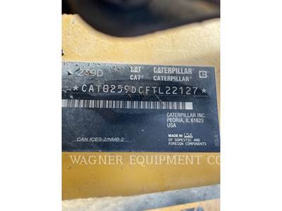 Caterpillar 259D Track Skid Steer