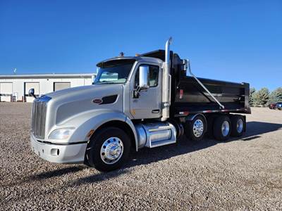 Peterbilt 579 Tri Axle Cab & Chassis Truck - Cummins, 500HP, 18 Speed Manual