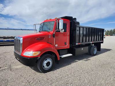 Peterbilt 325 Single Axle Dump Truck - Paccar 200HP, 5 Speed Allison Hs Automatic, 13' Dump