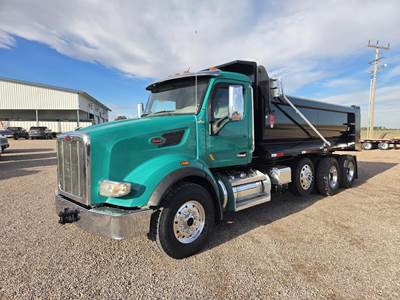 Peterbilt 567 Tri Axle Dump Truck - Cummins 485HP, 13 Speed Manual, 18' Dump