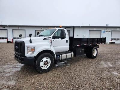 Ford F-750 16 ft Flatbed Dump Truck - 330HP, Automatic