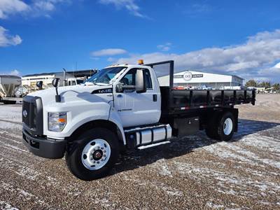 Ford F-750 16 ft Flatbed Dump Truck - 330HP, Automatic