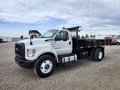 Ford F-750 16 ft Flatbed Dump Truck - 330HP, Automatic
