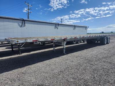 Custom Built 48x102 Steel Flatbed Trailer - 4 Spring, Sliding Axle