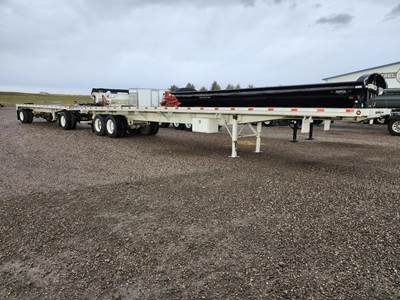 Pratt 45x96 Steel Flatbed Trailer - Spring, Fixed Axle