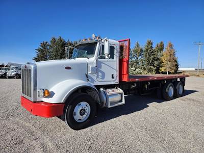 Peterbilt 367 Tandem Axle 22 ft Flatbed Truck - 350HP, 6 Speed Allison Rds Automatic