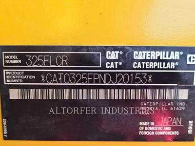 Caterpillar 325FL CR Excavator