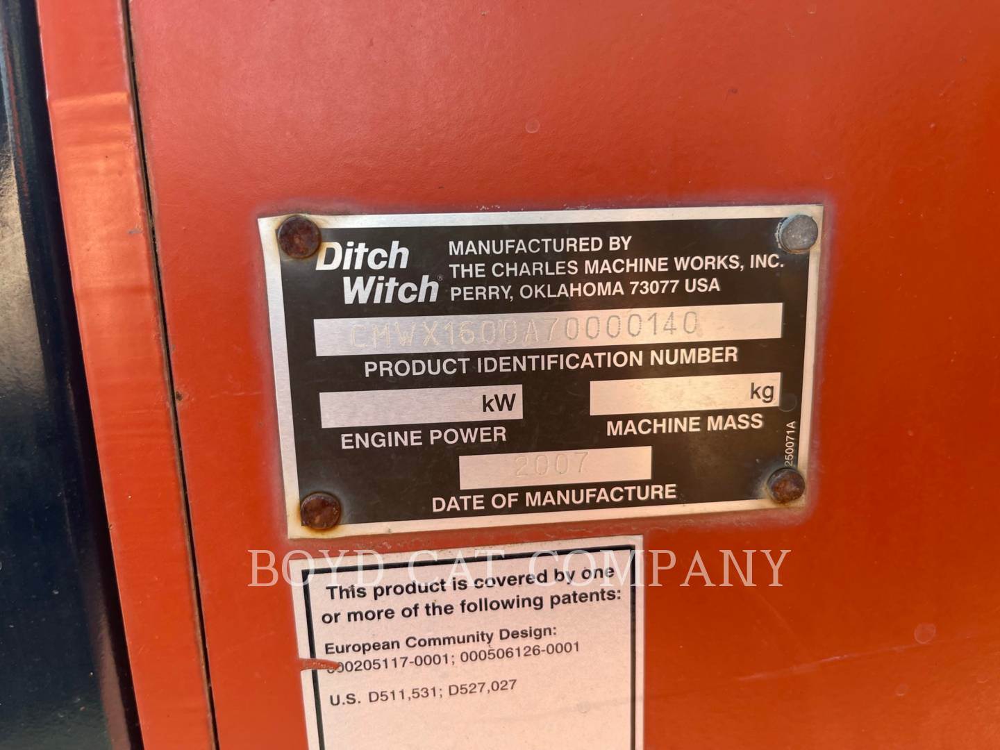 2007 Ditch Witch XT1600 Backhoe For Sale, 2,163 Hours Middletown, KY