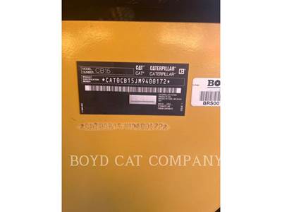 Caterpillar CB15 Smooth Drum Roller Compactor