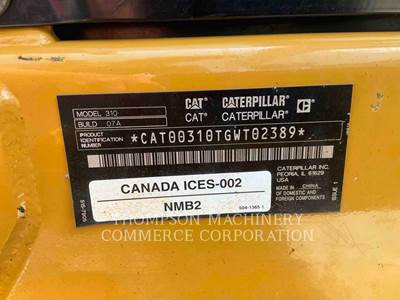 Caterpillar 310 Mini Excavator