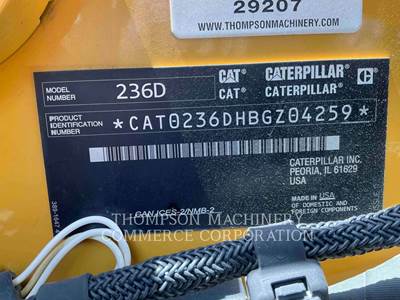 Caterpillar 236D Track Skid Steer