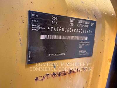 Caterpillar 265 Track Skid Steer