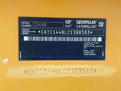 Caterpillar CS44B Vibratory Soil Compactor