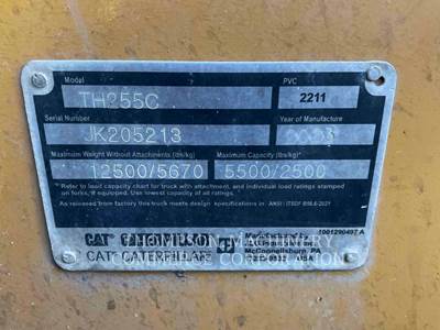 Caterpillar TH255C Telehandler