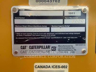 Caterpillar TL943D Telehandler