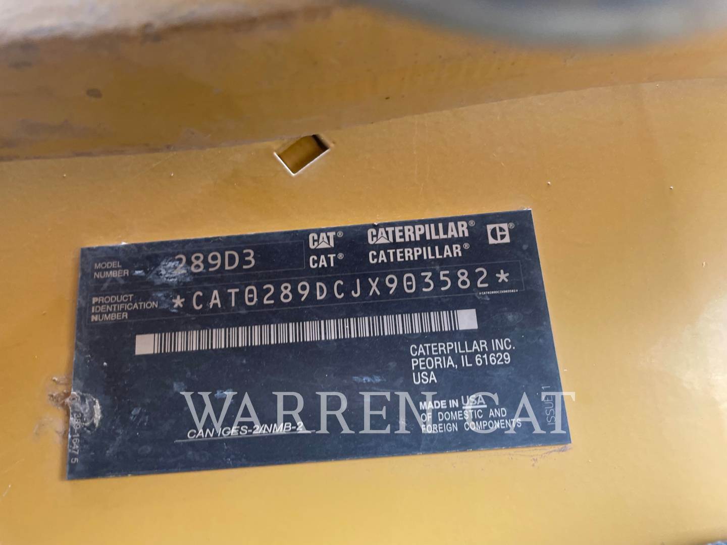 2020 Caterpillar 289D3 Track Skid Steer For Sale, 2,283 Hours