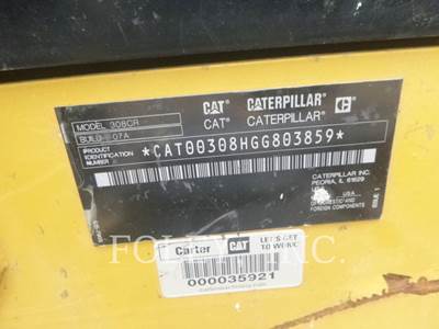 Caterpillar 308 CR Mini Excavator