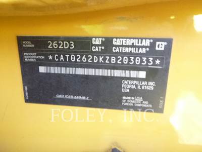 Caterpillar 262D3 Skid Steer