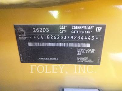 Caterpillar 262D3 Skid Steer