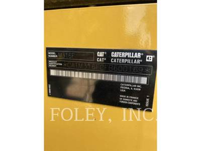 Caterpillar M316F Wheeled Excavator