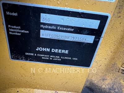 John Deere 35G Mini Excavator