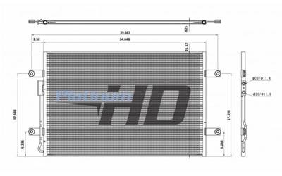 New Aftermarket Freightliner Cascadia Condenser