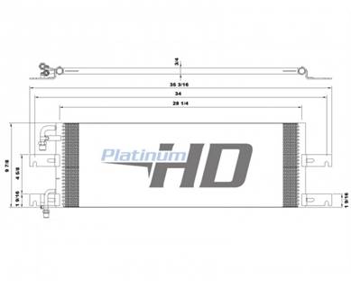 New Aftermarket Freightliner FLD120 Condenser