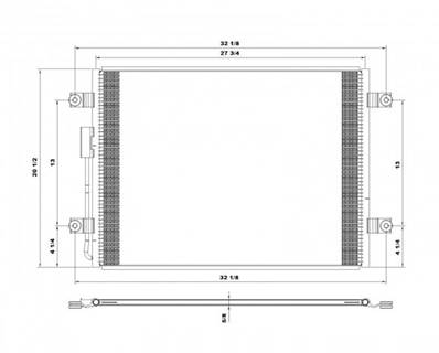 New Aftermarket Freightliner Business Class M2 100 Condenser