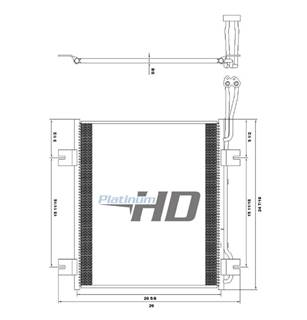 New Aftermarket International 4200 Condenser