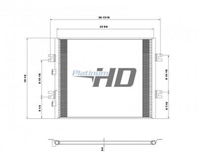 New Aftermarket International 4300 Condenser
