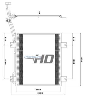 New Aftermarket International 5000 Condenser