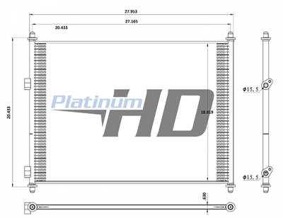 New Aftermarket International Lonestar Condenser
