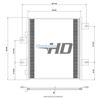 New Aftermarket International Prostar A/C Condenser