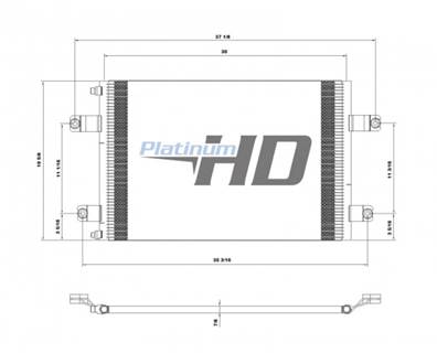 New Aftermarket Mack A/C Condenser