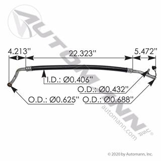 New Aftermarket Freightliner Cascadia 125 A/C Hose Assembly