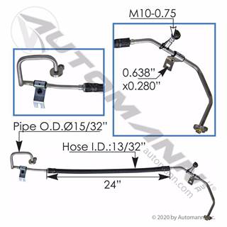 New Aftermarket Mack A/C Hose Assembly