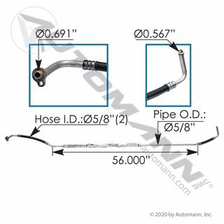 New Aftermarket Volvo A/C Hose Assembly