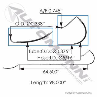 New Aftermarket Volvo A/C Hose Assembly