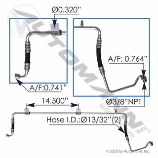 New Aftermarket Volvo A/C Hose Assembly