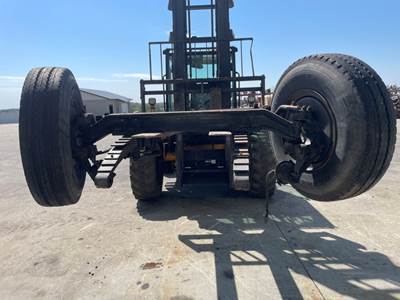 Used FWD Front Steer Axle Complete W/Hydraulic Steering and Wheels and Tires Non-Drive Axle