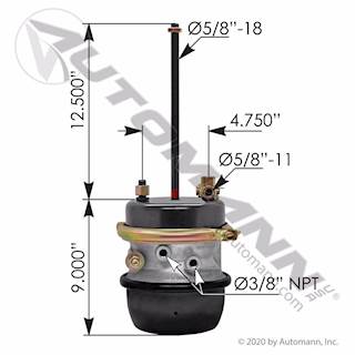 New Aftermarket Hendrickson 30/30 Intraax Brake Chamber