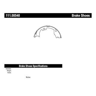 New Centric Parking Brake Shoes