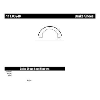 New Centric Parking Brake Shoes, Premium Brake Shoe