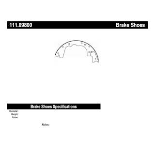 New Centric Parking Brake Shoes, Premium Brake Shoe 12 x 3"