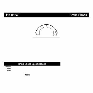 New Centric Parking Brake Shoes, Premium Brake Shoe