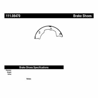 New Centric Parking Brake Shoes, Premium Brake Shoe 9 1/2 x 2 1/2 DIH PB