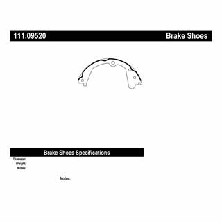 New Centric Parking Brake Shoes, Premium Brake Shoe