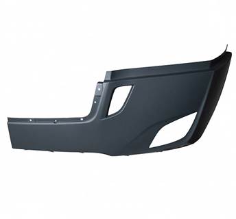 New Aftermarket Freightliner Cascadia LH Outer Bumper End w/Fog w/Air Dam Holes