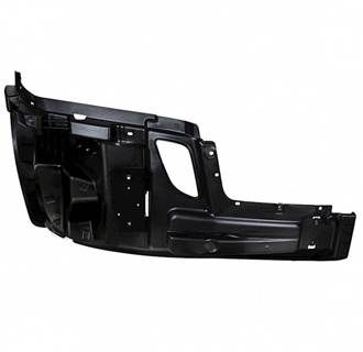 New Aftermarket Freightliner Cascadia RH Inner Bumper End w/o Fog & Lower Air Dam Holes